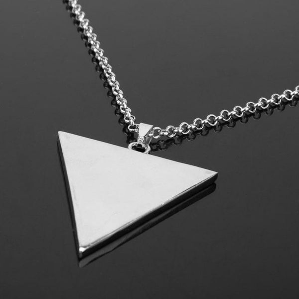 chains fashion hip-hop punk necklace personality tide brand haatet inverted triangle metal pendant car ornaments ring, Silver
chains fashion hip-hop punk necklace personality tide brand haatet inverted triangle metal pendant car ornaments ring, Silver