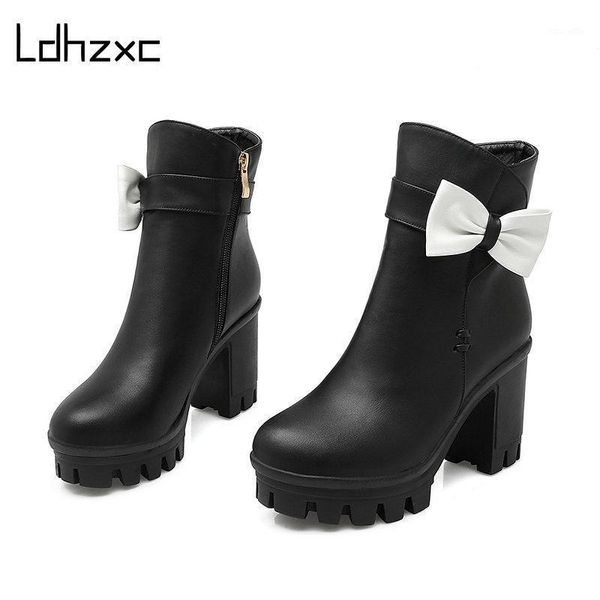 boots ldhzxc brand spring autumn women platform high-heeled thick heel lacing casual shoes with zipper ankle boots1, Black
boots ldhzxc brand spring autumn women platform high-heeled thick heel lacing casual shoes with zipper ankle boots1, Black