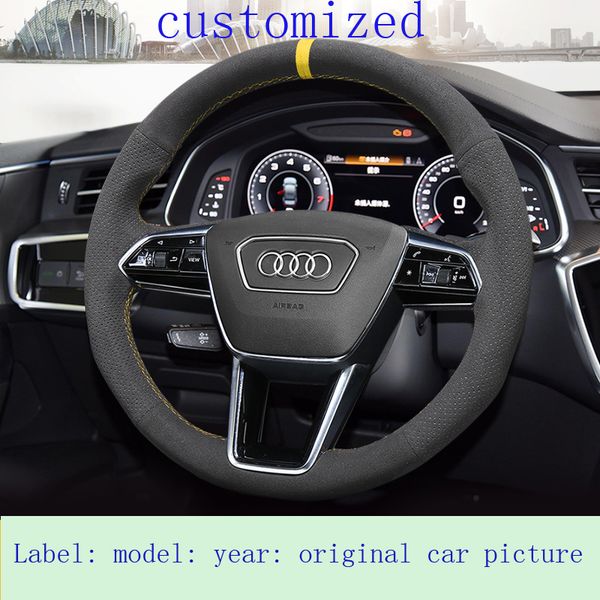 customized diy hand-stitched leather suede car steering wheel cover for audi a6l q5l q7 a7 s5 a5 series accessories
customized diy hand-stitched leather suede car steering wheel cover for audi a6l q5l q7 a7 s5 a5 series accessories