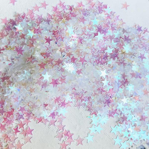party decoration 15g transparent iridescent star glitter confetti 6mm pink white table scatter wedding decor diy supplie
party decoration 15g transparent iridescent star glitter confetti 6mm pink white table scatter wedding decor diy supplie