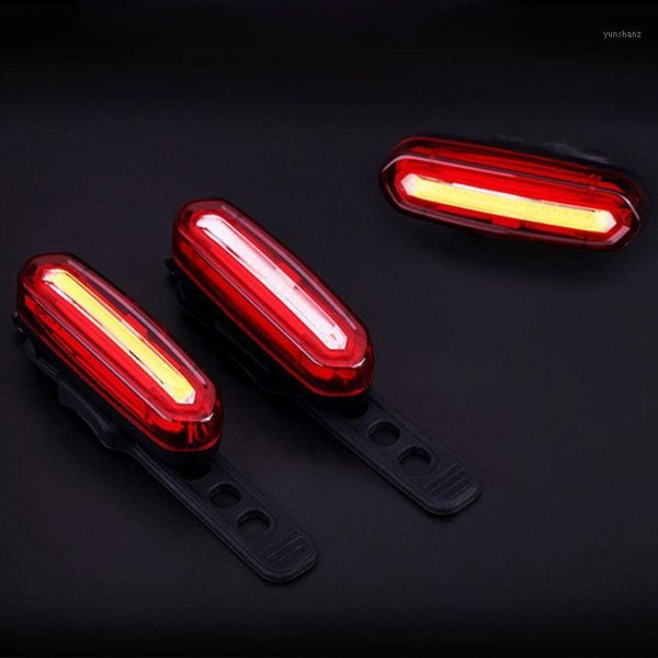 headlamps bike taillight waterproof rear light usb charging cycling led warning h7ee1