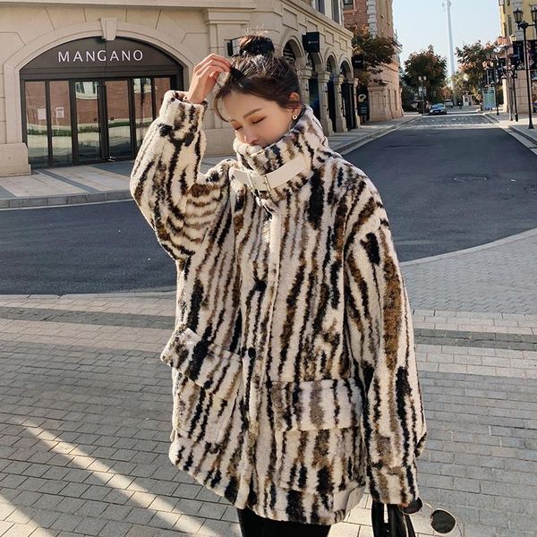 2020 winter parkas women fashion korean thicken cotton padded faux fur jacket loose lambwool coat ladies warm outerwear female, Black
2020 winter parkas women fashion korean thicken cotton padded faux fur jacket loose lambwool coat ladies warm outerwear female, Black