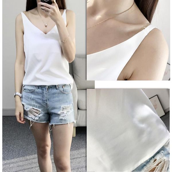 satin women sleeveless plus size camis women summer halter korean woman harajuku strap vest tees female1, White
satin women sleeveless plus size camis women summer halter korean woman harajuku strap vest tees female1, White