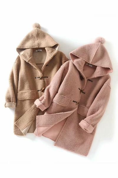 women's wool & blends zoulv retro horn button houndstooth coat fur one lamb hair british style hooded cute teddy suede to keep warm, Black
women's wool & blends zoulv retro horn button houndstooth coat fur one lamb hair british style hooded cute teddy suede to keep warm, Black
