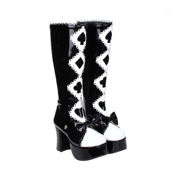 boots angelic imprint pu leather punk lolita black and white gothic high heel platform cosplay boot size35-46 83701
boots angelic imprint pu leather punk lolita black and white gothic high heel platform cosplay boot size35-46 83701