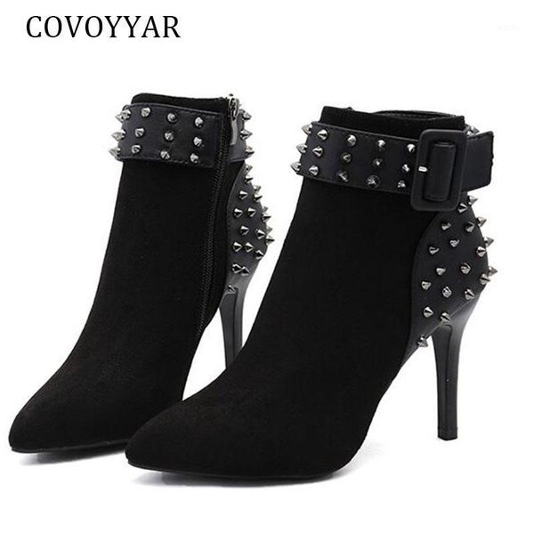 boots covoyyar 2021 thin high heels women pumps warm autumn winter shoes woman fashion rivet pointed toe ankle wbs0491, Black
boots covoyyar 2021 thin high heels women pumps warm autumn winter shoes woman fashion rivet pointed toe ankle wbs0491, Black