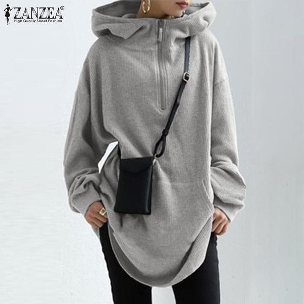 fashion women autumn long sleeve hoodies sweatshirt zanzea stylish hooded loose pullover fleece sweatshirts zipper streetwear 7, Black
fashion women autumn long sleeve hoodies sweatshirt zanzea stylish hooded loose pullover fleece sweatshirts zipper streetwear 7, Black