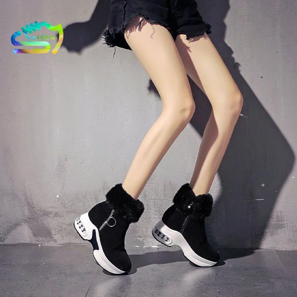 naicen women ankle boot warm plush winter shoes for woman wedges boots high heels ladies boot women leather snow winter shoes, Black
naicen women ankle boot warm plush winter shoes for woman wedges boots high heels ladies boot women leather snow winter shoes, Black