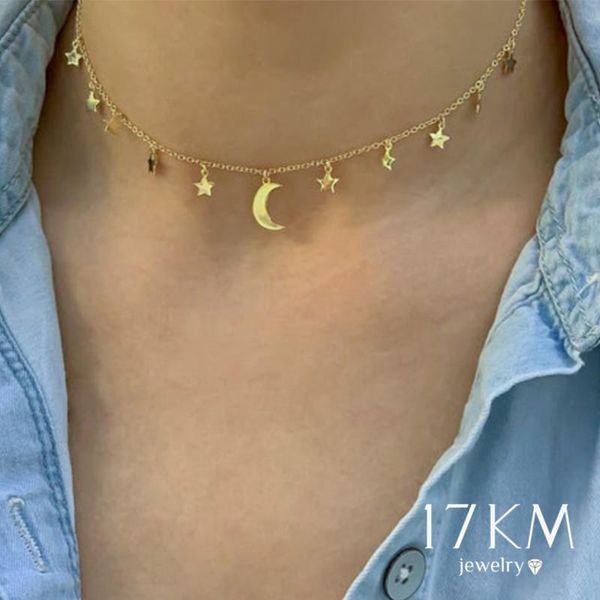 chokers 17km bohemian gold star moon choker necklace for women party cute female golden necklaces fashion jewelry romantic gifts, Golden;silver
chokers 17km bohemian gold star moon choker necklace for women party cute female golden necklaces fashion jewelry romantic gifts, Golden;silver