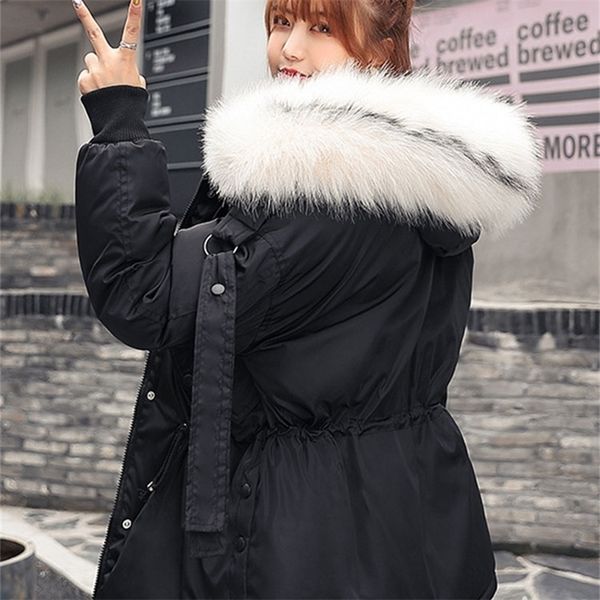 boutique winter coat elegant plus size clothing for women big fur collar y201012, Black
boutique winter coat elegant plus size clothing for women big fur collar y201012, Black