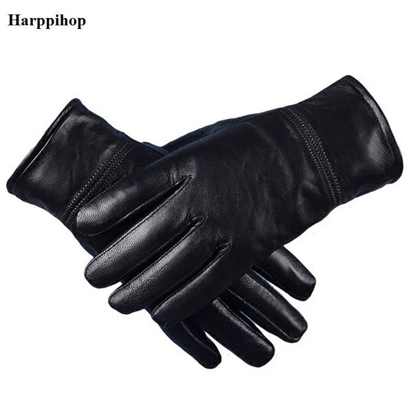 harppihop men' genuine leather gloves real sheepskin black no touch screen gloves fashion brand winter warm mittens new g1005 201020, Blue;gray
harppihop men' genuine leather gloves real sheepskin black no touch screen gloves fashion brand winter warm mittens new g1005 201020, Blue;gray