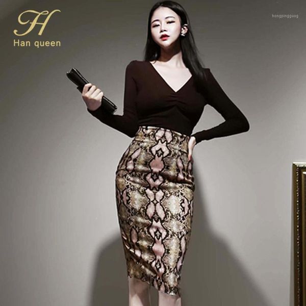 h han queen new 2 pieces set women v-neck long sleeve and high waist serpentine sheath pencil skirts occupation skirt suit1, White
h han queen new 2 pieces set women v-neck long sleeve and high waist serpentine sheath pencil skirts occupation skirt suit1, White
