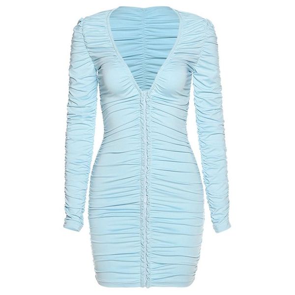 women long sleeve v-neck ruched stacked single breasted bodycon mini dress lx9e, Black;gray
women long sleeve v-neck ruched stacked single breasted bodycon mini dress lx9e, Black;gray