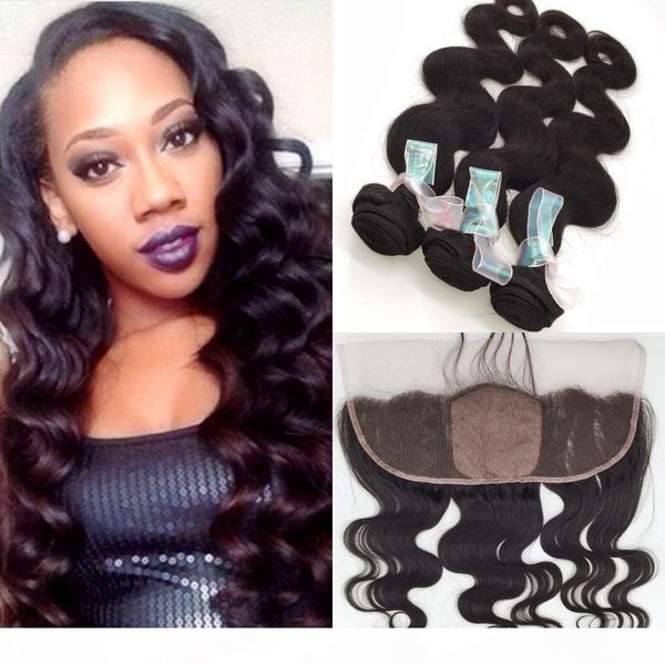 unprocessed brazilian virgin human hair body wave with silk full lace frontals 3 bundles with 13x4 silk based lace frontal closure, Black
unprocessed brazilian virgin human hair body wave with silk full lace frontals 3 bundles with 13x4 silk based lace frontal closure, Black