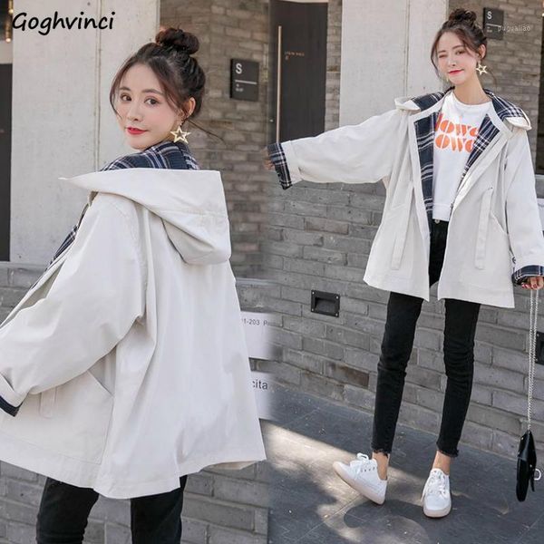 trench coat women spring hooded printed zipper retro loose large size all-match daily outwear students ins chic ulzzang1, Tan;black
trench coat women spring hooded printed zipper retro loose large size all-match daily outwear students ins chic ulzzang1, Tan;black