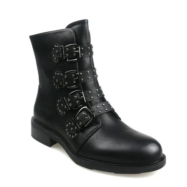 leather women ankle boots autumn rivet buckle short boots for ladies flat fashion woman black winter punk motocycle shoes 2020
leather women ankle boots autumn rivet buckle short boots for ladies flat fashion woman black winter punk motocycle shoes 2020