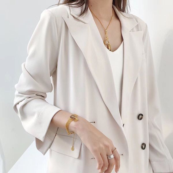 fashion jewelry stainless steel necklace men's necklace women's necklace gold titanium chain men's chain jah5, Silver
fashion jewelry stainless steel necklace men's necklace women's necklace gold titanium chain men's chain jah5, Silver
