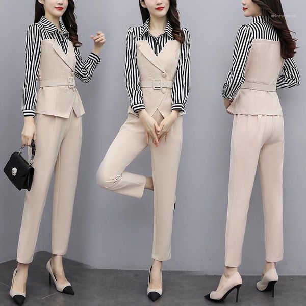 women's two piece pants korean style blazer and set for women contrast jacket&pants double breasted conbinaison femme ensemble survetem, White
women's two piece pants korean style blazer and set for women contrast jacket&pants double breasted conbinaison femme ensemble survetem, White