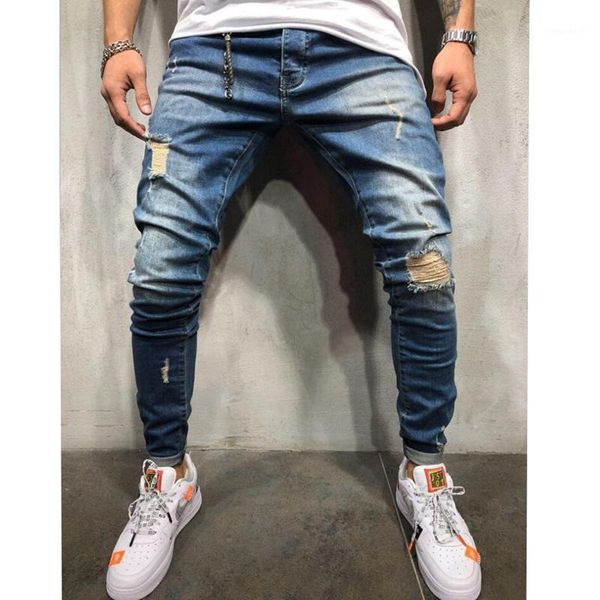men's jeans 2021 men ripped distressed slim fit patches male streetwear hip hop broken hole denim pants biker tight trousers 3xl1, Blue
men's jeans 2021 men ripped distressed slim fit patches male streetwear hip hop broken hole denim pants biker tight trousers 3xl1, Blue