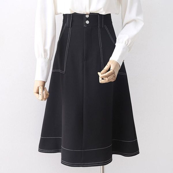 skirts women spring autumn skirt big swing korean japan style high waist a-line office lady mid-length female faldas gx1531, Black
skirts women spring autumn skirt big swing korean japan style high waist a-line office lady mid-length female faldas gx1531, Black