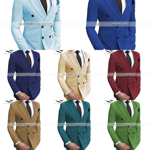 men's 2 pieces poika dot bussiness suit double breasted regular fit notch lapel prom tuxedos for wedding/party (blazer+pants) q1216, White;black
men's 2 pieces poika dot bussiness suit double breasted regular fit notch lapel prom tuxedos for wedding/party (blazer+pants) q1216, White;black