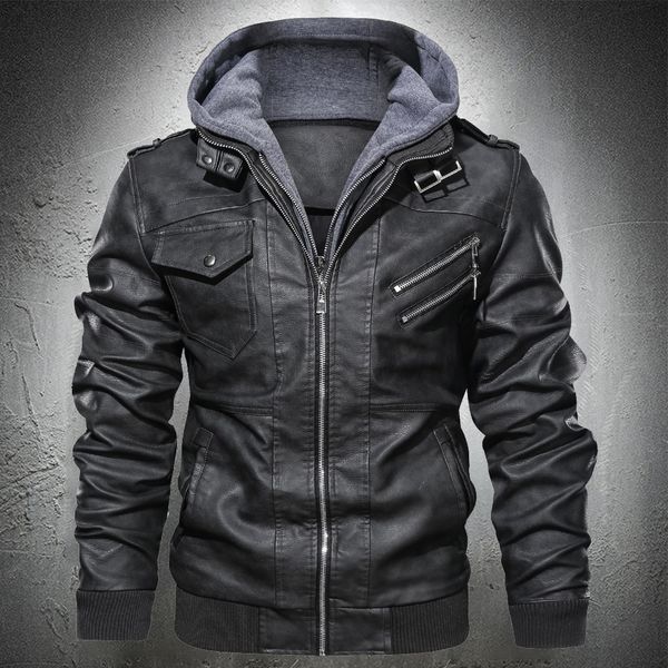 autumn with motorcycle hoodie plutonium fake leather fashion punk-style man jacket casual, Black;brown
autumn with motorcycle hoodie plutonium fake leather fashion punk-style man jacket casual, Black;brown