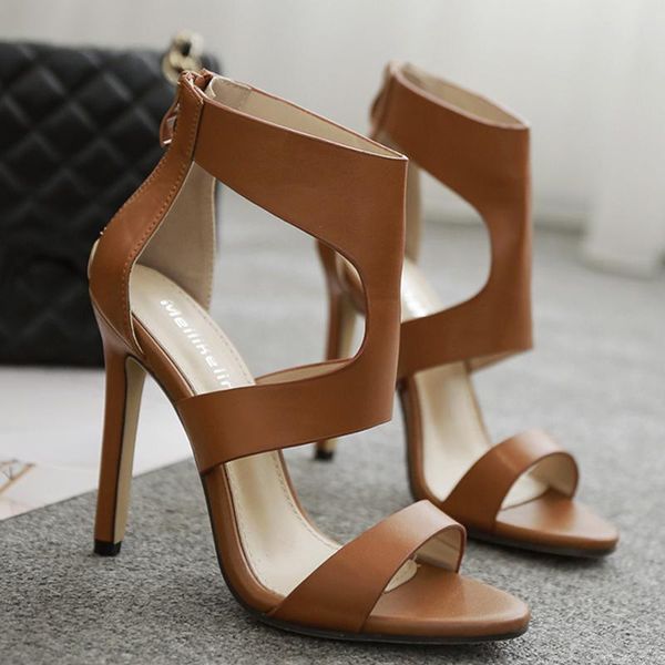 sandals casual roman shoes brown ladies fashion hollow zipper high heels summer women's stiletto, Black
sandals casual roman shoes brown ladies fashion hollow zipper high heels summer women's stiletto, Black