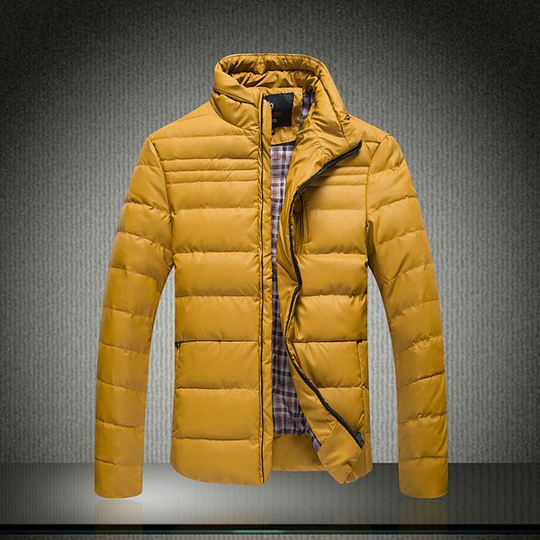 2020 winter thiened warm solid color slim fit men's down fashionable versatile cotton padded jaet men, Black
2020 winter thiened warm solid color slim fit men's down fashionable versatile cotton padded jaet men, Black