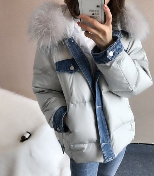 new female 2020 winter jacket with hood, korean raccoon skin collar, white duck down, coat, doudoune femme hiver kkny, Black
new female 2020 winter jacket with hood, korean raccoon skin collar, white duck down, coat, doudoune femme hiver kkny, Black
