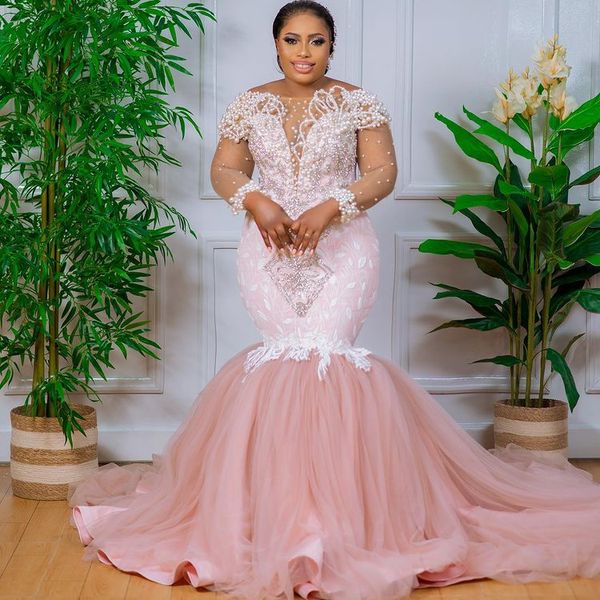 2022 plus size arabic aso ebi pink luxurious mermaid prom dresses pearls crystals lace evening formal party second reception birthday gowns, Black
2022 plus size arabic aso ebi pink luxurious mermaid prom dresses pearls crystals lace evening formal party second reception birthday gowns, Black