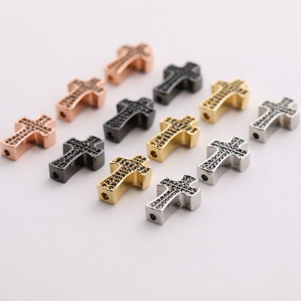 diy jewelry making 14*9*4mm gold/silver/black plated copper cross charms micro pave jet zircon charm, Bronze;silver
diy jewelry making 14*9*4mm gold/silver/black plated copper cross charms micro pave jet zircon charm, Bronze;silver