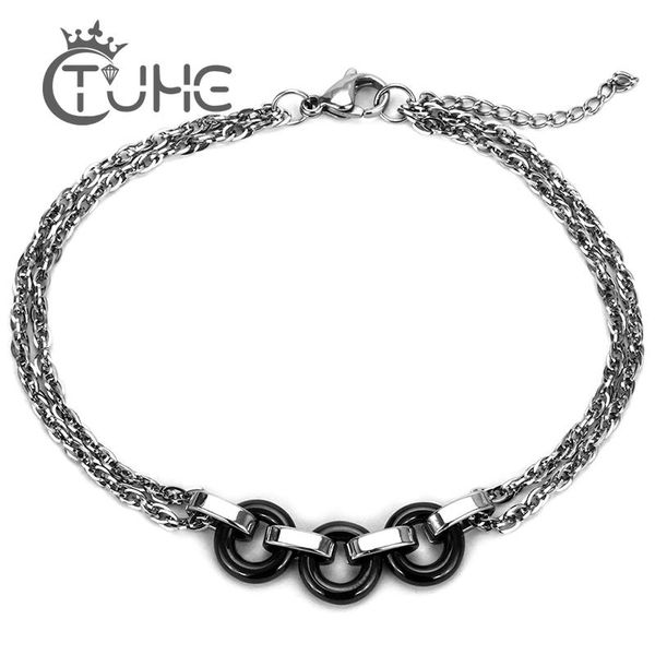 charm bracelets fashion triple circle ceramic stainless steel hollow round & bangles elegant style wedding party jewelry, Golden;silver
charm bracelets fashion triple circle ceramic stainless steel hollow round & bangles elegant style wedding party jewelry, Golden;silver