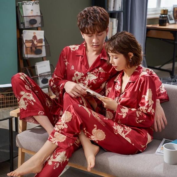 men's sleepwear fzslcyiyi pajama suit satin silk pajamas sets couple family pijama printed night men & women casual home clothing, Black;brown
men's sleepwear fzslcyiyi pajama suit satin silk pajamas sets couple family pijama printed night men & women casual home clothing, Black;brown
