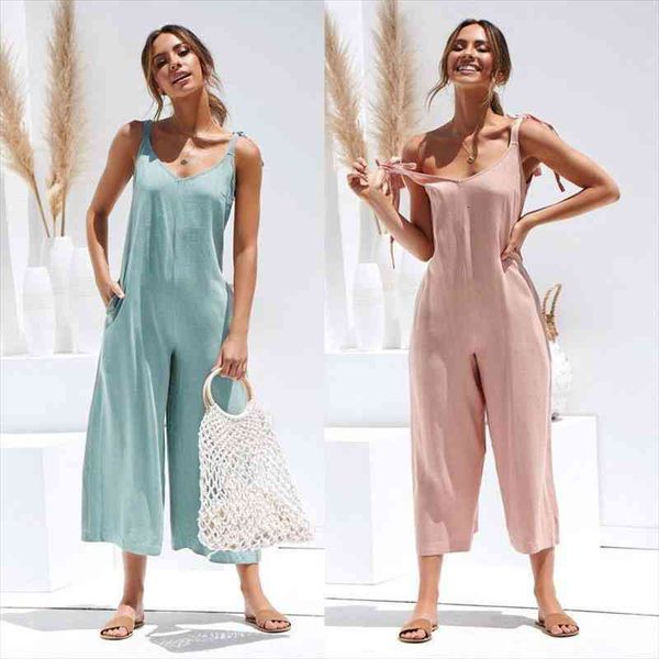 Summer Women Sleeveless Rompers Loose Jumpsuit O Neck Casual Backless Overalls Trousers Wide Leg Pants 4 Color S-xl, Black;white
Summer Women Sleeveless Rompers Loose Jumpsuit O Neck Casual Backless Overalls Trousers Wide Leg Pants 4 Color S-xl, Black;white