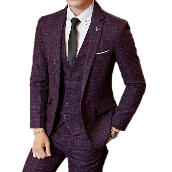 men's suits & blazers smart business suit blazer 2021 male leisure casual plaid formal professional korean slim fit custom made, White;black
men's suits & blazers smart business suit blazer 2021 male leisure casual plaid formal professional korean slim fit custom made, White;black