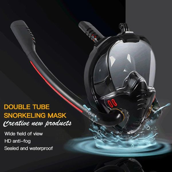2021 new double respirator snorkeling diving mask full face anti fog snorkel mask silicone swimming underwater diving
2021 new double respirator snorkeling diving mask full face anti fog snorkel mask silicone swimming underwater diving