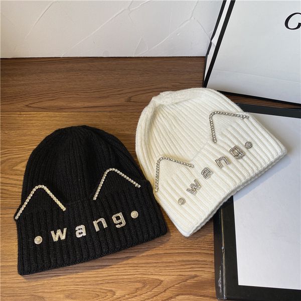 luxury hat wa dawangjia rhinestone alphabet knitted autumn winter warm landlord hat casual wool ear cap, Black;white
luxury hat wa dawangjia rhinestone alphabet knitted autumn winter warm landlord hat casual wool ear cap, Black;white