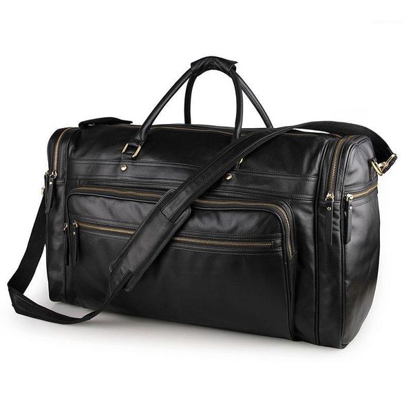 23" men travel duffle tote bags black genuine leather male large capacity big casual tote fashion casual hand travel bag1
23" men travel duffle tote bags black genuine leather male large capacity big casual tote fashion casual hand travel bag1