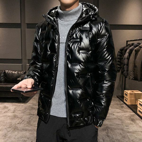 New 2021 winter bright white duck down short thickened warm Hooded et brand men's wear, Black
New 2021 winter bright white duck down short thickened warm Hooded et brand men's wear, Black