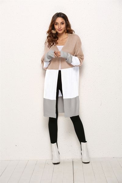 hirigin 2019 new women's autumn winter striped sweater kimono cardigan long sleeve open front casual knit sweaters coat, White;black
hirigin 2019 new women's autumn winter striped sweater kimono cardigan long sleeve open front casual knit sweaters coat, White;black