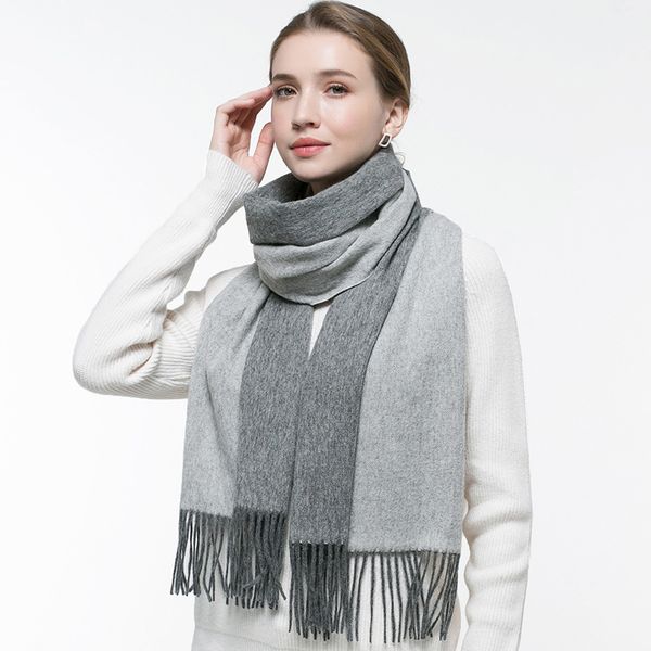 reversible 100% pure female warm scarf wrap for pink grey ladies cashmere foulard femme scarves wool igvj, Blue;gray
reversible 100% pure female warm scarf wrap for pink grey ladies cashmere foulard femme scarves wool igvj, Blue;gray