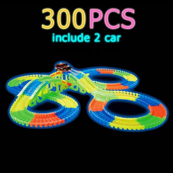 glowing race track bend flex flash in the dark assembly flexible car toy /165/220/240pcs glow racing track set diy puzzle toys q1217
glowing race track bend flex flash in the dark assembly flexible car toy /165/220/240pcs glow racing track set diy puzzle toys q1217