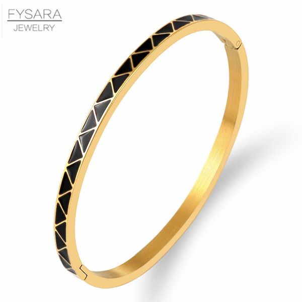 fysara 5 цвет треугольник узор браслеты для женщин из нержавеющей стали золотые тонкие браслеты браслеты оранжевый синий цвет эмаль ювелирны, Black
fysara 5 цвет треугольник узор браслеты для женщин из нержавеющей стали золотые тонкие браслеты браслеты оранжевый синий цвет эмаль ювелирны, Black