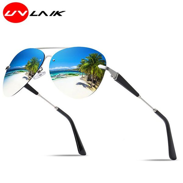 sunglasses uvlaik colorful polarized men women driving brand design metal frame lens rimless anti-glare eyewear outdoor uv400, White;black
sunglasses uvlaik colorful polarized men women driving brand design metal frame lens rimless anti-glare eyewear outdoor uv400, White;black