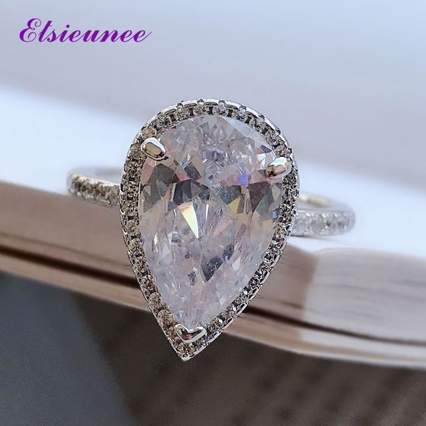 elsieunee 925 sterling silver pear cut created moissanite zircon gemstone white gold color wedding ring fine jewelry wholesale b1205, Slivery;golden
elsieunee 925 sterling silver pear cut created moissanite zircon gemstone white gold color wedding ring fine jewelry wholesale b1205, Slivery;golden