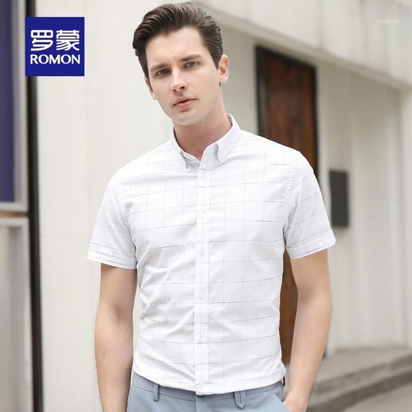 men's casual shirts romon men's short-sleeved shirt business middle-aged cotton 2021 summer thin section plaid men1, White;black
men's casual shirts romon men's short-sleeved shirt business middle-aged cotton 2021 summer thin section plaid men1, White;black
