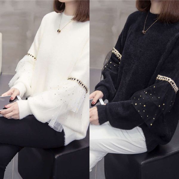nter 2020 new large women's clothing 200kg fat sister foreign style junior sweater trendvip1q, Black
nter 2020 new large women's clothing 200kg fat sister foreign style junior sweater trendvip1q, Black