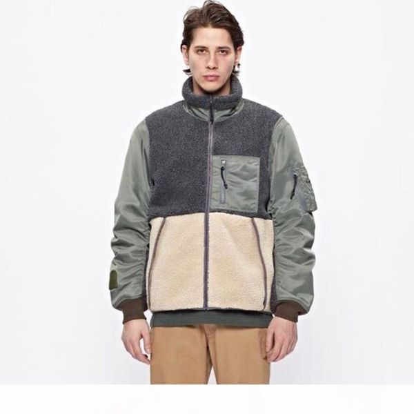 sell 18fw windproof fleece jacket color matching splice zipper jacket spring autumn winter men women coats fashion street outwear, Black;brown
sell 18fw windproof fleece jacket color matching splice zipper jacket spring autumn winter men women coats fashion street outwear, Black;brown