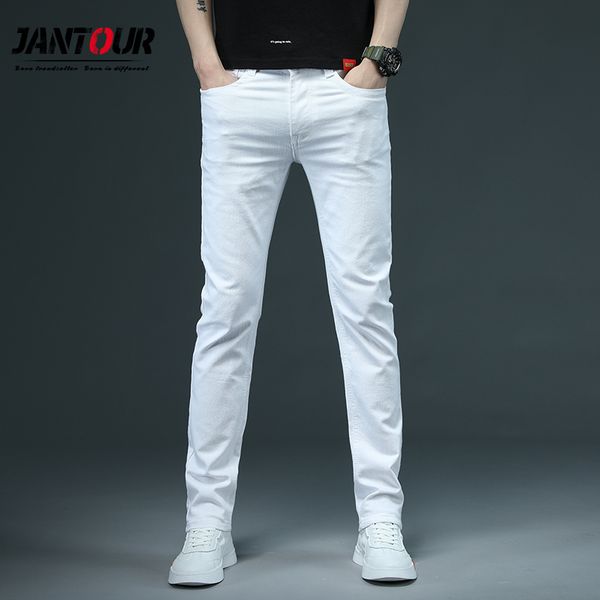 jantour spring summer men thin white jeans fashion casual classic style slim fit soft trousers male brand advanced stretch pants q0105, Black;white
jantour spring summer men thin white jeans fashion casual classic style slim fit soft trousers male brand advanced stretch pants q0105, Black;white