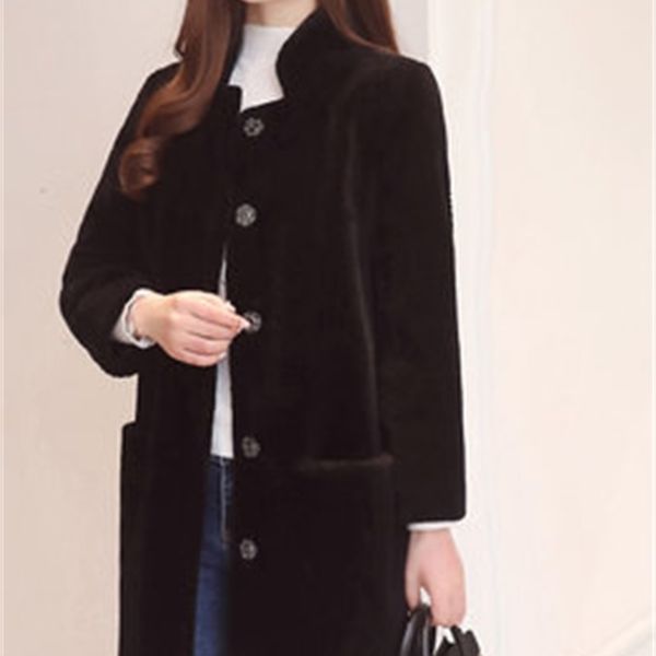 2021 new faux coat mulheres inverno cordeiro peles jaquetas moda gola casacos de pele rosa feminino grosso quente casaco wxf46 fmoc, Black
2021 new faux coat mulheres inverno cordeiro peles jaquetas moda gola casacos de pele rosa feminino grosso quente casaco wxf46 fmoc, Black